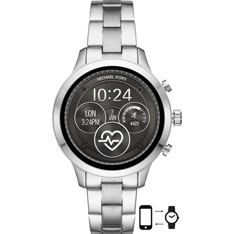 michael kors zilver goud steentjes google watch 4|Michael Kors Access Runway Gen 4 MKT5044 .